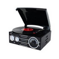 Jensen Audio 3 Speed Stereo Turntable w/AM/ FM Stereo Radio, Pitch Control
